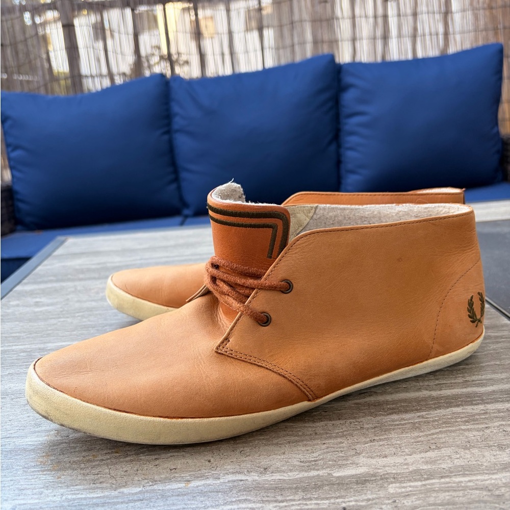 Fred Perry Tan Chukka Boots